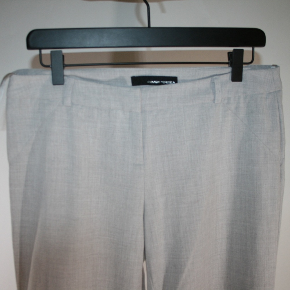 Amanda & Chelsea Mid Rise Pants Sz 6 Gray Straight